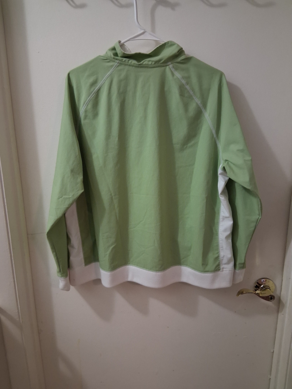 Pacers by Karen Scott Vintage Retro Women’s L Green/White Full Zip track jacket - Picture 2 of 5